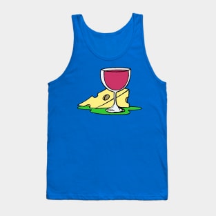 Wine and Cheese Nite Scene Tank Top